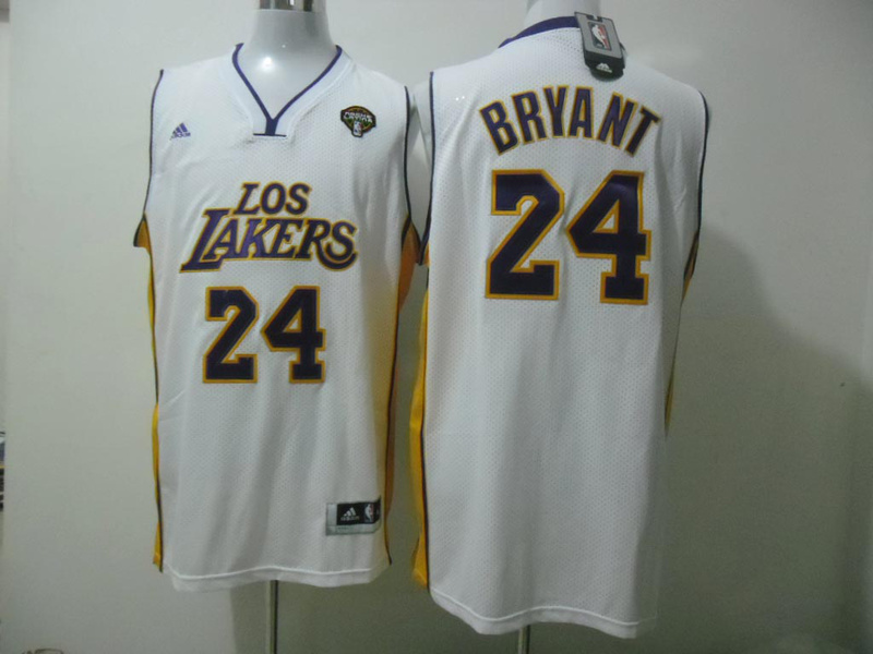 Lakers 24 Kobe Bryant White Latina Mesh Jerseys