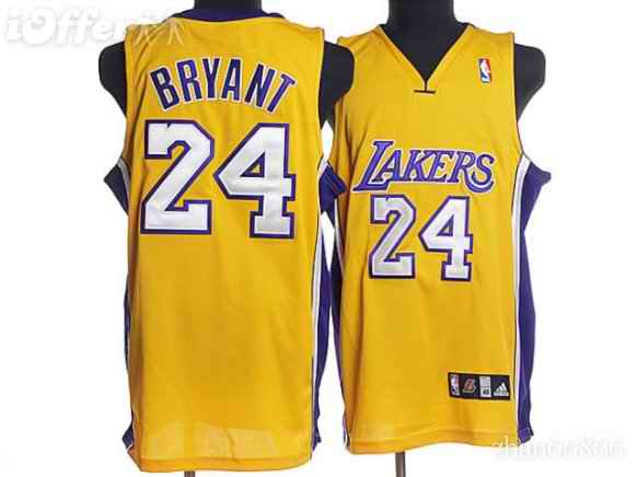 Lakers 24 Kobe Bryant Yellow Jerseys