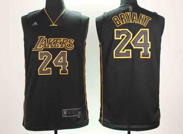 Lakers 24 Kobe Bryant black Jerseys