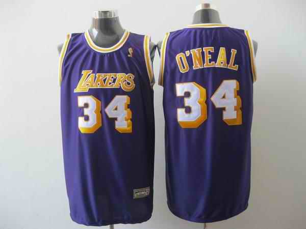 Lakers 34 Neal Purple Jerseys