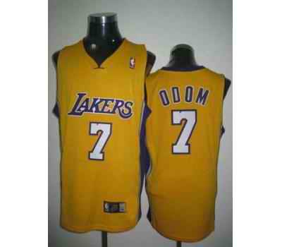 Lakers 7 Odom Yellow Jerseys Lakers 7 Odom Yellow Jerseys