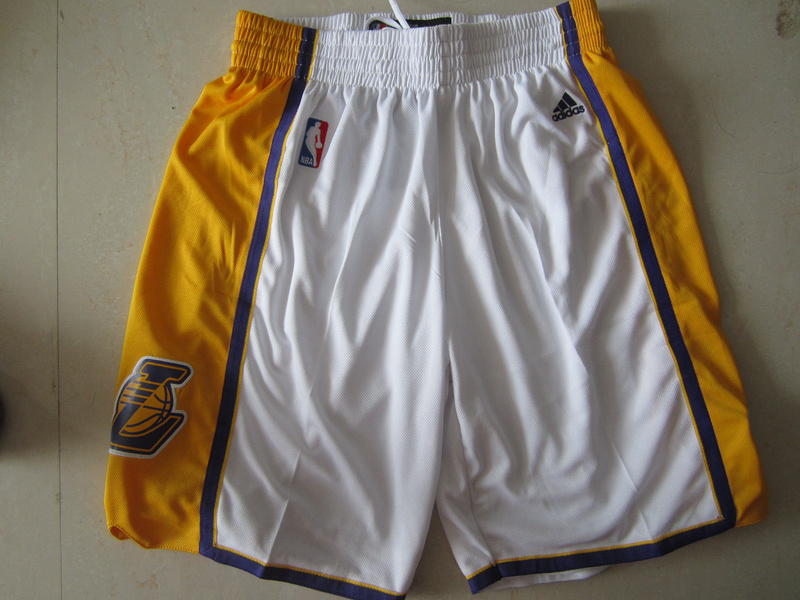 Lakers White Shorts