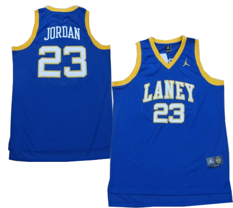 Laney 23 Jordan Blue Jerseys