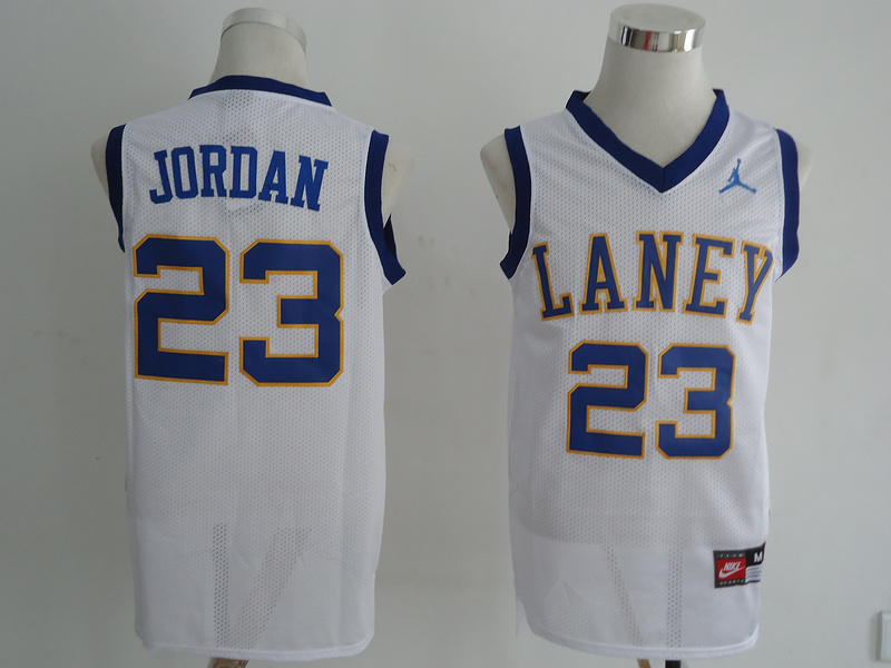 Laney 23 Jordan White Jerseys