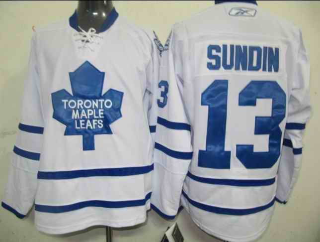 Leafs 13 Sundin White Jerseys