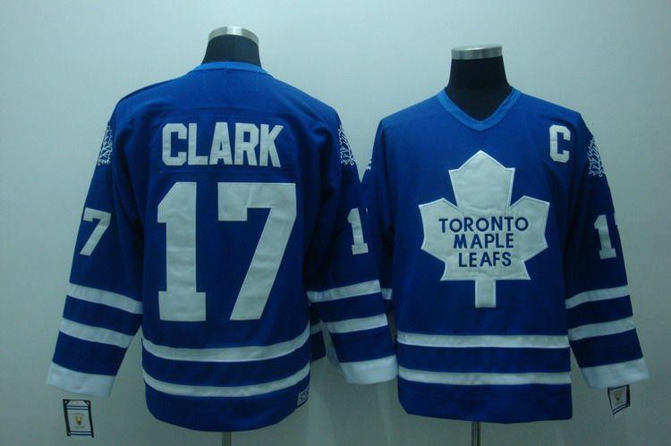 Leafs 17 Clark Blue Jerseys