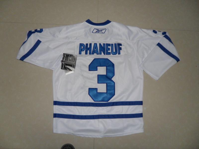 Leafs 3 Phaneuf White 3rd Jerseys