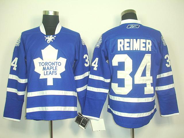 Leafs 34 Reimer Blue Jerseys