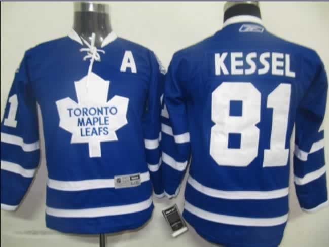 Maple Leafs 81 Kessel Blue Youth A Patch Jersey