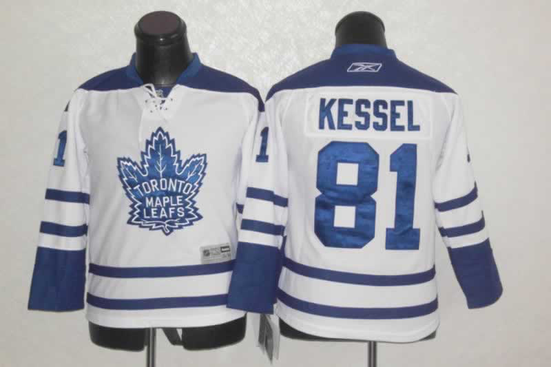 Maple Leafs 81 Kessel White Youth Jersey - Click Image to Close