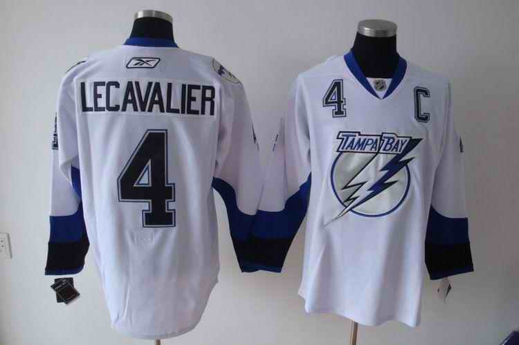 Lightning 4 Vincent Lecavalier White Premier PA Jerseys