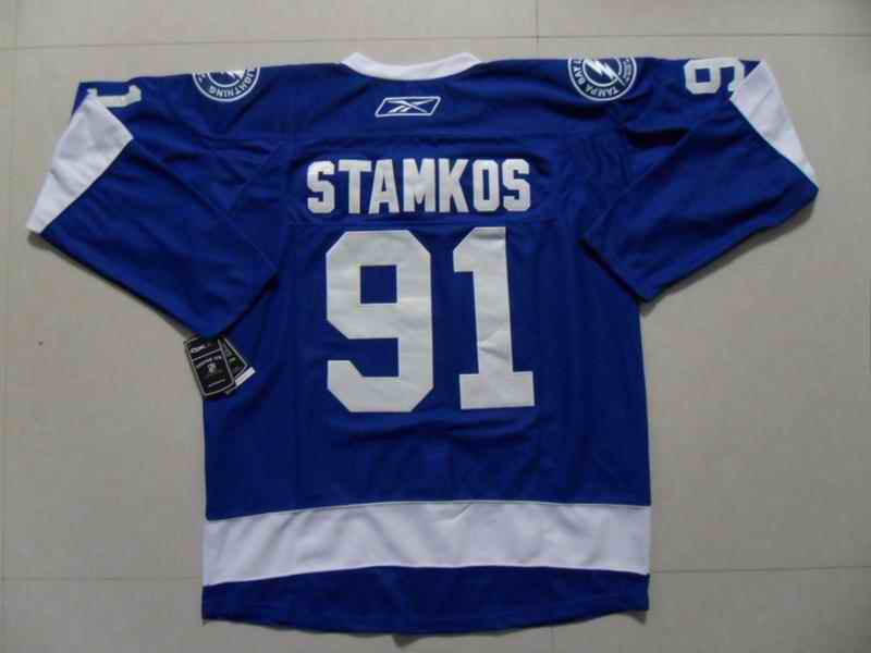 Lightning 91 Stamkos Blue 3rd Jerseys