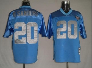 Lions 20 Barry Sanders Blue Jerseys