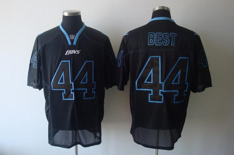 Lions 44 Best black field shadow Jerseys