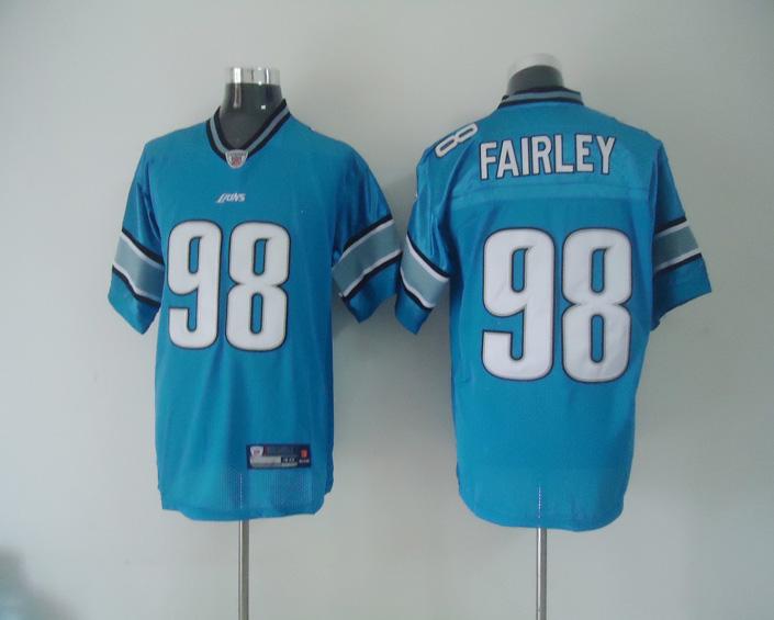 Lions 98 Fairley Light blue Jerseys