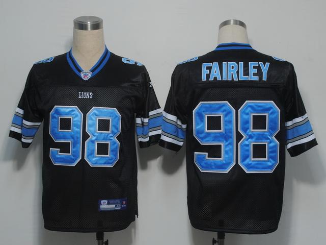Lions 98 Fairley black Jerseys