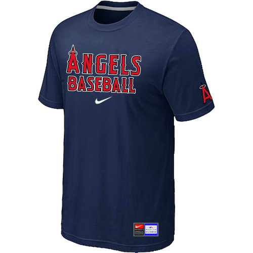 Los Angeles Angels of Anaheim D.Blue Nike Short Sleeve Practice T-Shirt