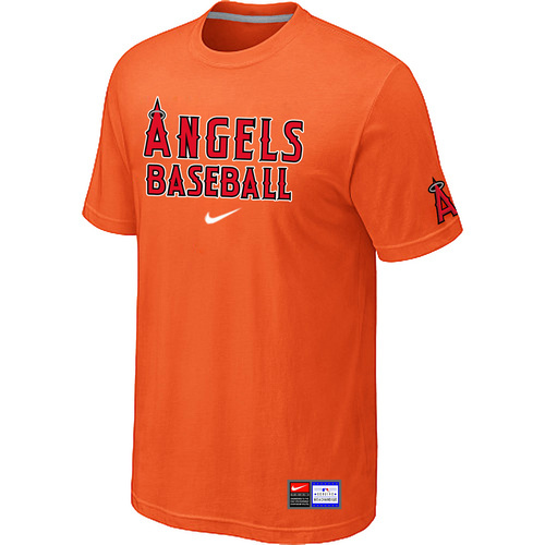 Los Angeles Angels of Anaheim Orange Nike Short Sleeve Practice T-Shirt