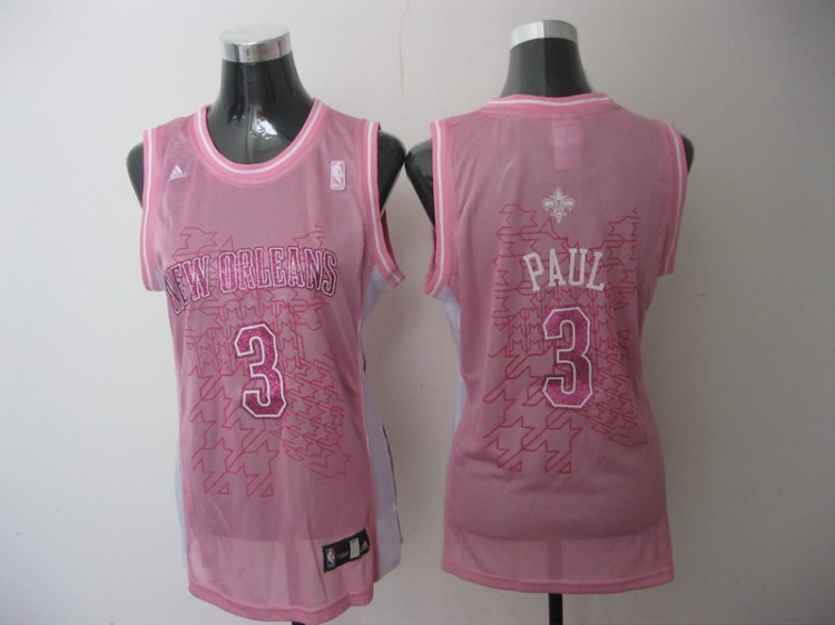 Clippers 3 Paul Pink Women Jersey - Click Image to Close