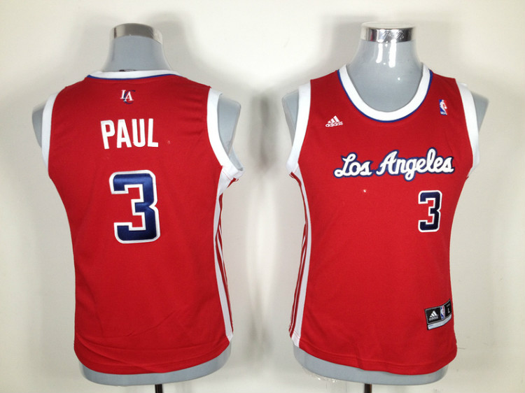 Clippers 3 Paul Red New Fabric Women Jersey