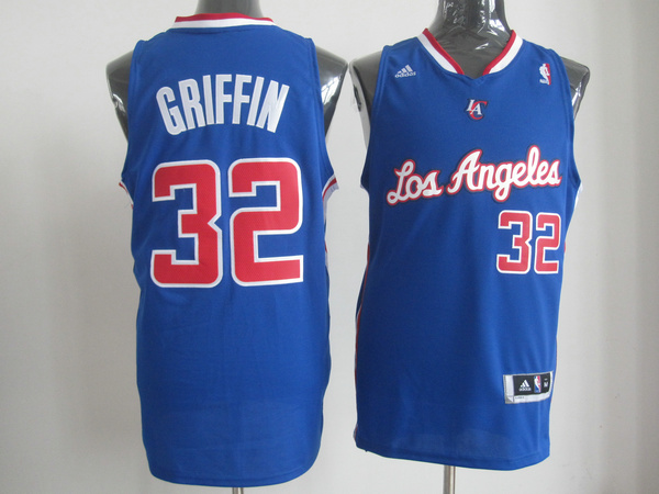 Los Angeles Clippers 32 GRIFFIN Blue Cotton Jerseys