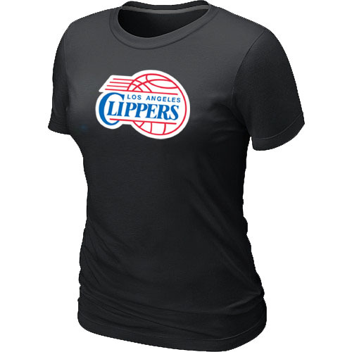 Los Angeles Clippers Big & Tall Primary Logo Black Women's T-Shirt