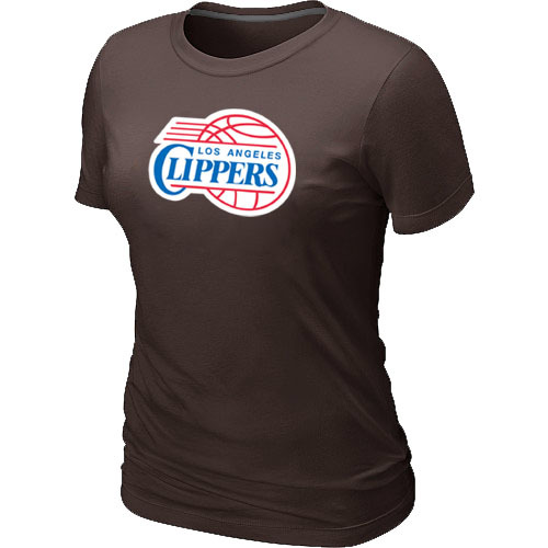 Los Angeles Clippers Big & Tall Primary Logo Brown Women's T-Shirt