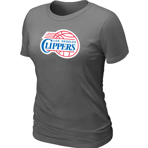 Los Angeles Clippers Big & Tall Primary Logo D.Grey Women's T-Shirt