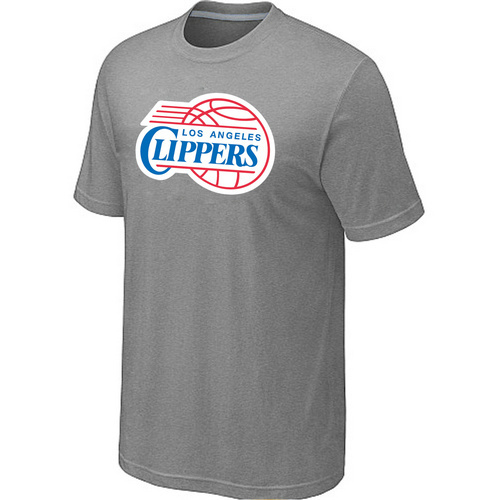 Los Angeles Clippers Big & Tall Primary Logo L.Grey T-Shirt Los Angeles Clippers Big & Tall Primary Logo L.Grey T-Shirt