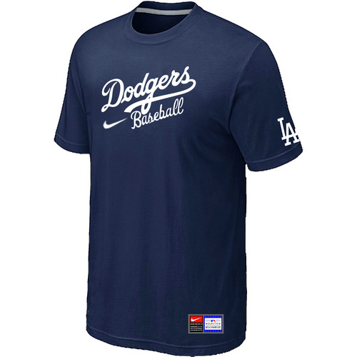 Los Angeles Dodgers Nike Short Sleeve Practice T-Shirt D.Blue