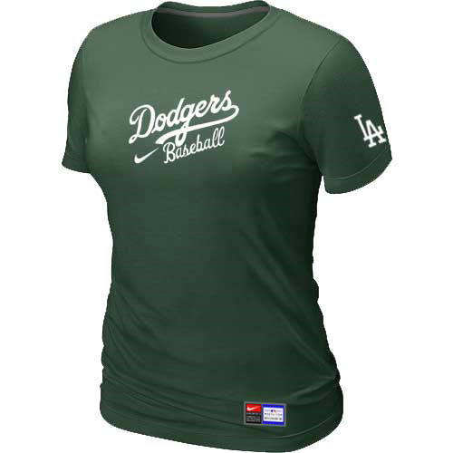 Los Angeles Dodgers Nike Women's D.Green Short Sleeve Practice T-Shirt