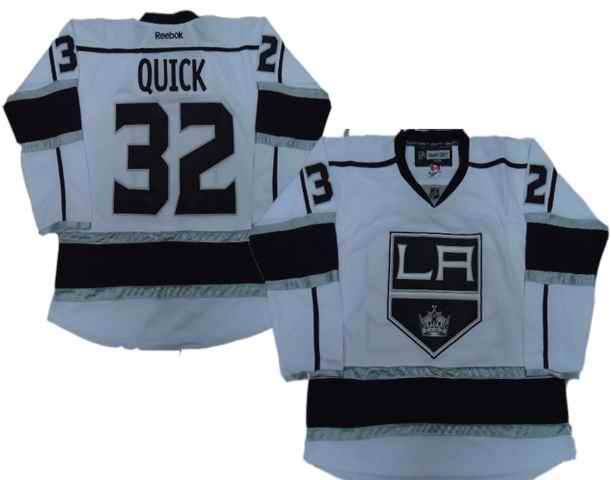 Los Angeles Kings 32 QUICK white Jerseys - Click Image to Close