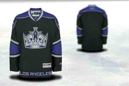 Los Angeles Kings Men Customized Black Jersey