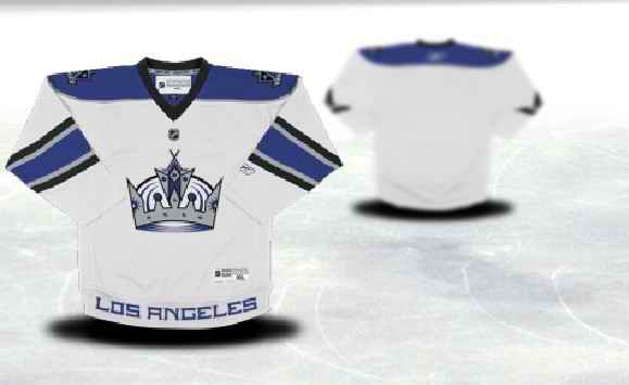 Los Angeles Kings Youth Customized White Jersey