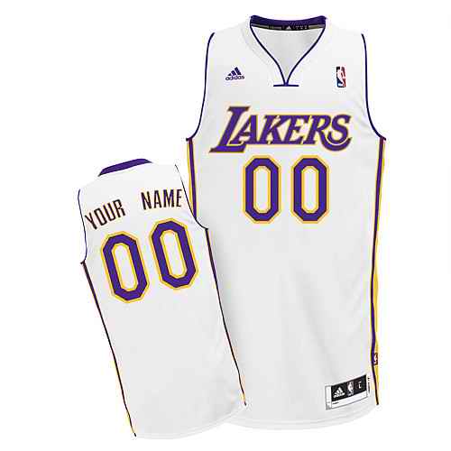 Los Angeles Lakers Custom Swingman white Alternate Jersey