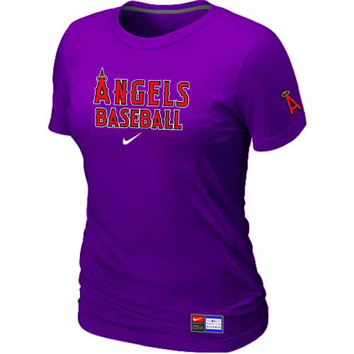 Los Angeles of Anaheim Nike Women's Purple Short Sleeve Practice T-Shirt - Click Image to Close