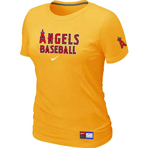 Los Angeles of Anaheim Nike Women's Yellow Short Sleeve Practice T-Shirt