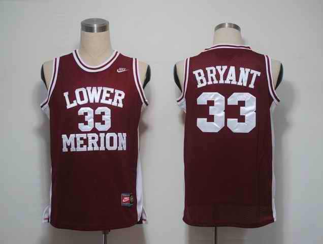 Lower Merion 33 Bryant Red Jerseys