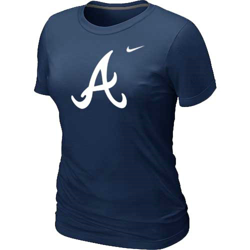 MLB Atlanta Braves Heathered Nike D.Blue Blended T-Shirt