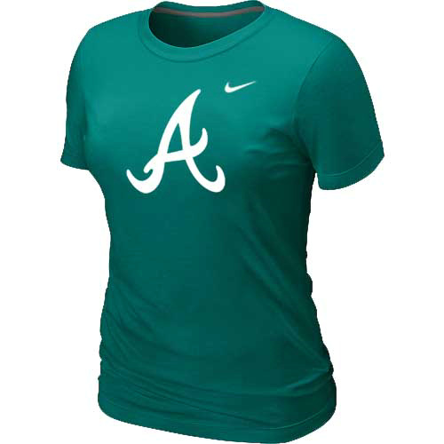 MLB Atlanta Braves Heathered Nike L.Green Blended T-Shirt