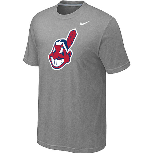 MLB Cleveland Indians Heathered Nike L.Grey Blended T-Shirt