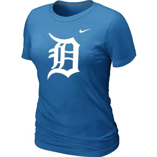 MLB Detroit Tigers Heathered L.blue Nike Blended T-Shirt