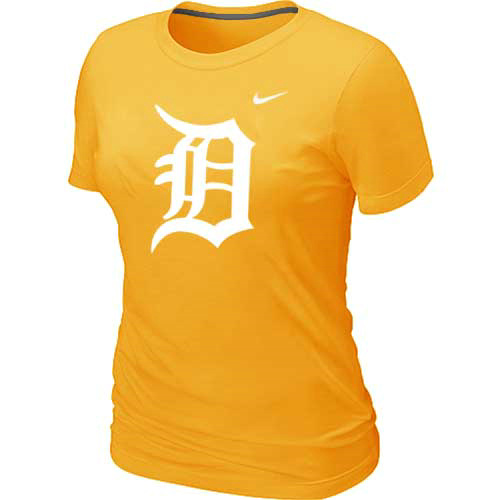 MLB Detroit Tigers Heathered Yellow Nike Blended T-Shirt