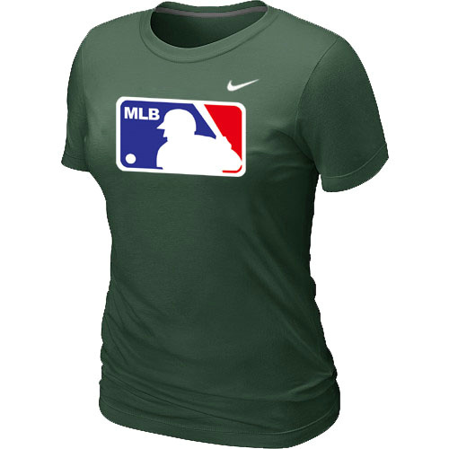 MLB Logo Heathered Women's Nike D.Green Blended T-Shirt