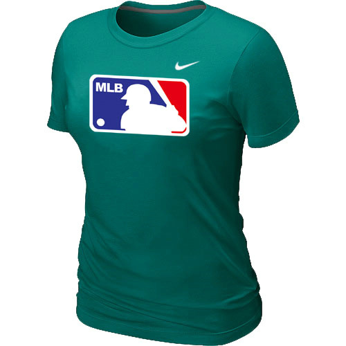 MLB Logo Heathered Women's Nike L.Green Blended T-Shirt