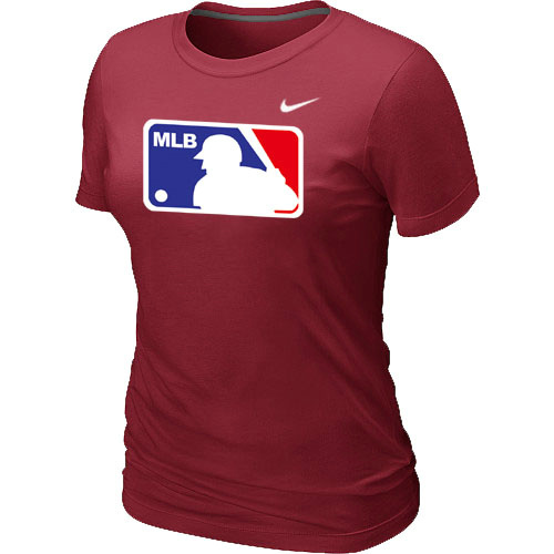 MLB Logo Heathered Women's Nike Red Blended T-Shirt