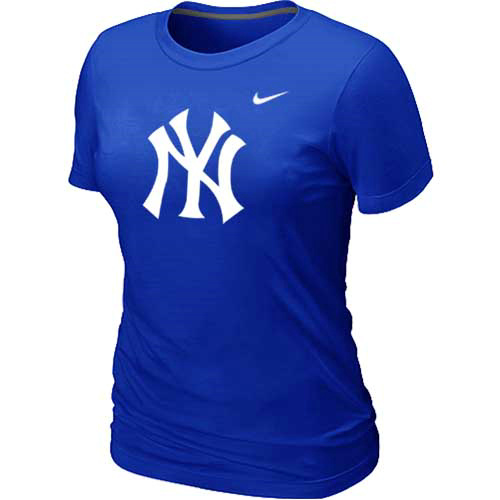 MLB New York Yankees Heathered Blue Nike Blended T-Shirt