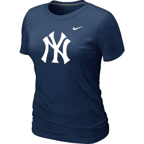 MLB New York Yankees Heathered D.Blue Nike Blended T-Shirt