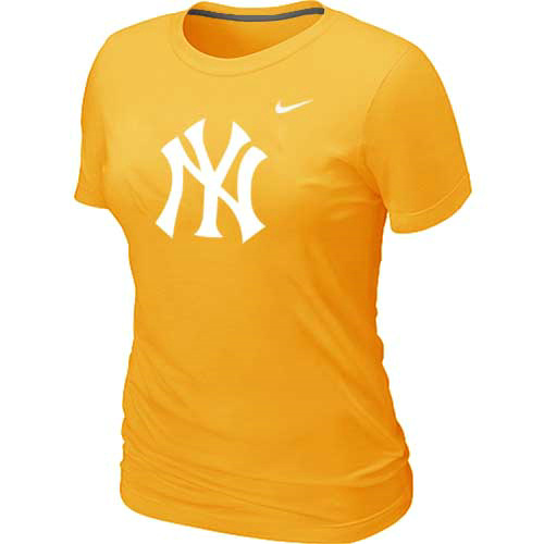 MLB New York Yankees Heathered Yellow Nike Blended T-Shirt
