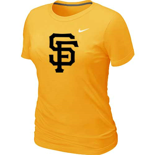 MLB San Francisco Giants Heathered Yellow Nike Blended T-Shirt - Click Image to Close